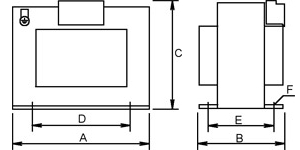 Single-phase security isolating transformer sketch